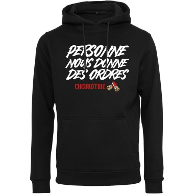 Sweat Capuche Personne Nous Donne Des Ordres