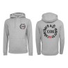 Rappeur 25g sweat capuche hoodie cabochard a la muerte gris chiné