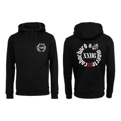 Rappeur 25g sweat capuche hoodie cabochard a la muerte noir